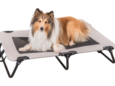 Dog Lounger 99x19x60cm Grey Black For Cheap