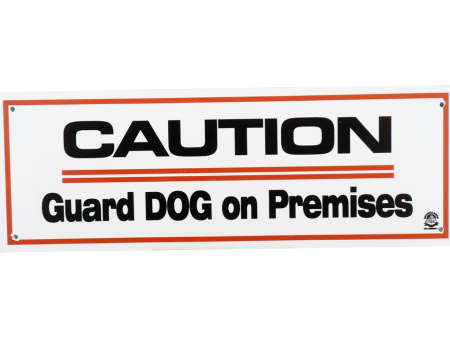 Caution Guard Dog On Premises Sign Cheap