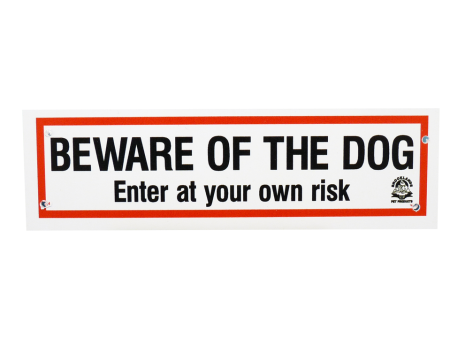 Beware Of The Dog Sign Small For Discount