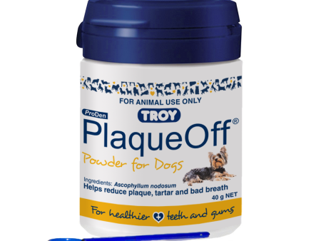 Troy Plaque Off Powder for Dogs 40g For Cheap