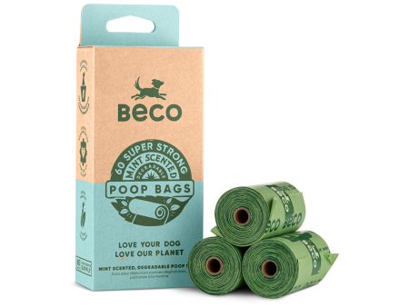 Beco Poop Bags Mint Scented 60pk For Discount