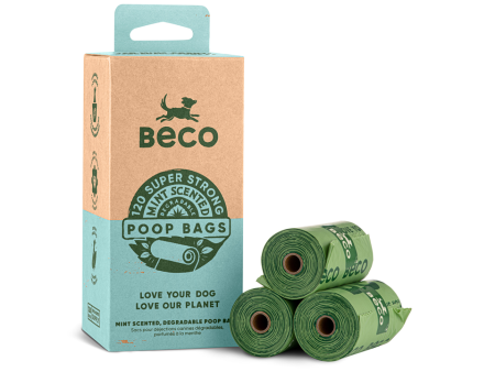 Beco Poop Bags Mint Scented 120pk For Discount