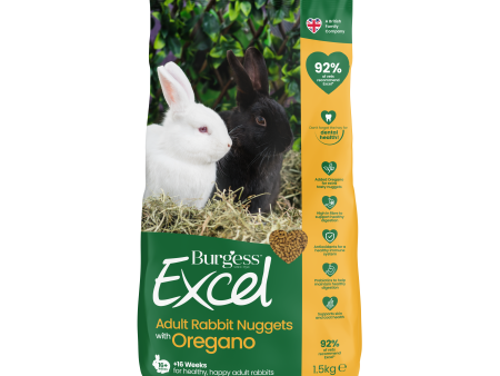 Burgess Excel Adult Rabbit with Oregano 1.5kg on Sale