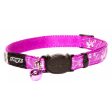 Rogz Silkycat Safeloc Purple Filigree Small Cheap