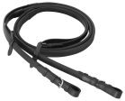 Cavallino Rubber Grip Reins Black Hack Online now