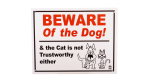 Beware of The Dog & The Cat Sign Online Hot Sale