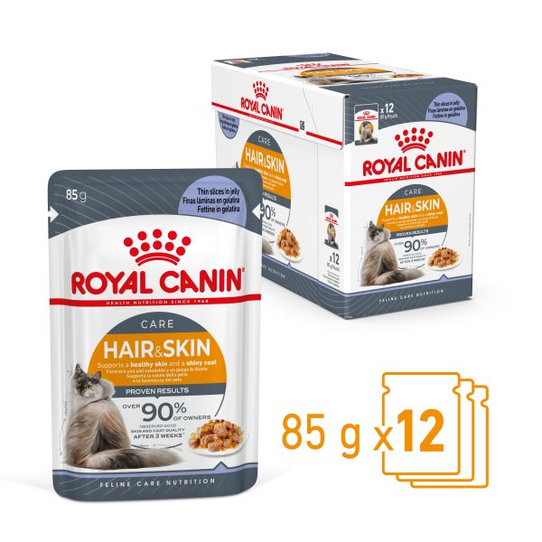 Royal Canin Hair & Skin Care Jelly 85G 12 Pack Discount