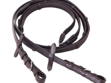 Cavallino Soft Leather Reins Brown Pony For Discount