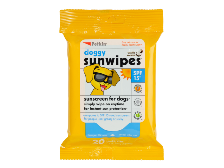 Petkin Doggy Sunwipes 20 Pack Supply