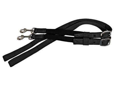 Blue Tag  Nylon Side Reins Black Discount