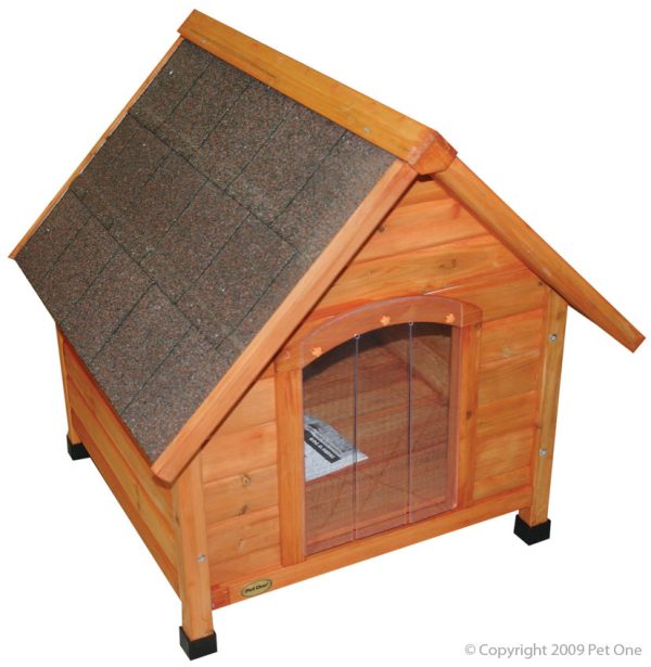 Pet One Pitched Roof Timber Chalet Kennel Large Online Hot Sale