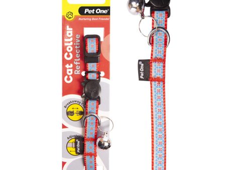 Pet One Cat Collar Reflective Red For Cheap