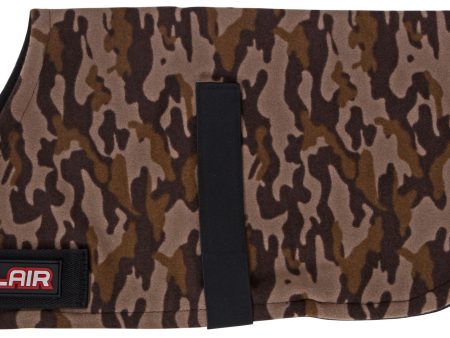 Flair Pattern Polar Fleece Coat Green Camo Sale