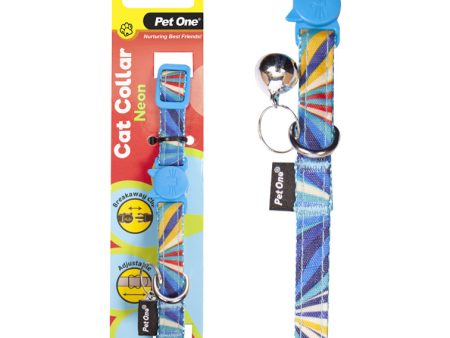 Pet One Cat Collar Neon Blue Cheap