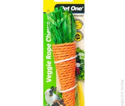 Pet One Veggie Rope Chew Carrot Small For Cheap