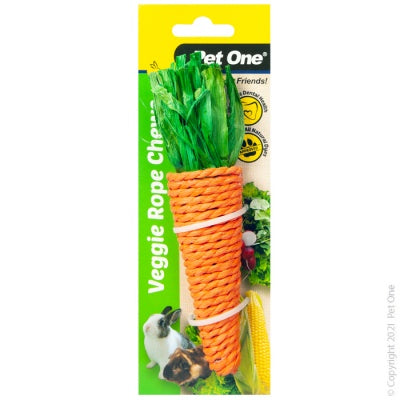 Pet One Veggie Rope Chew Carrot Small For Cheap