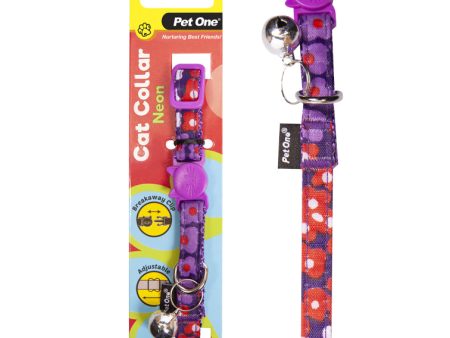 Pet One Cat Collar Neon Purple For Sale