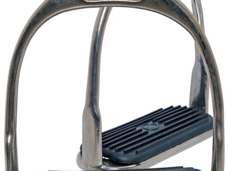 Blue Tag NP Stirrup Irons W Rubber Treads Supply