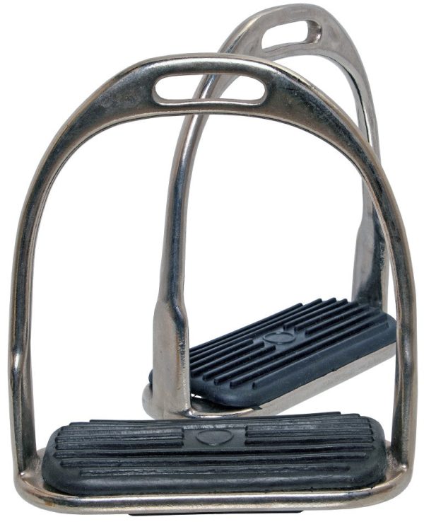 Blue Tag NP Stirrup Irons W Rubber Treads Supply