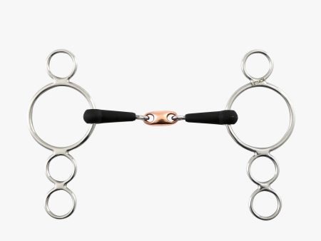 Premier Equine Rubber Three Ring Dutch Gag with Lozenge For Cheap