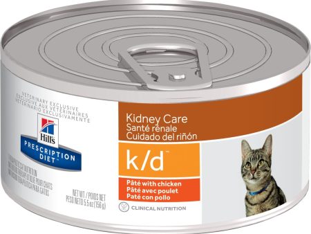 Hill s Prescription Diet K D Chicken Feline Can 156G x 24 Online Sale