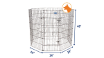 Petmate Exercise Pen with Door 120cm For Cheap