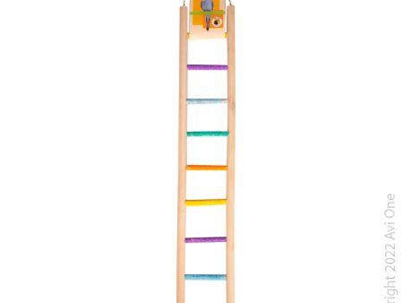 Avi One Wooden Ladder With 9 Sand Steps on Sale