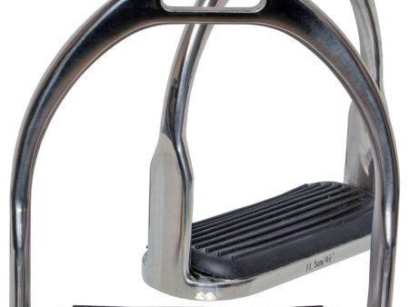 Blue Tag SS Open Bottom Stirrup Irons W Rubber Treads Sale