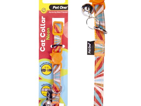 Pet One Cat Collar Neon Orange Sale