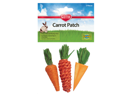 Kaytee Chew Toy Carrot Patch 3 Pack Supply