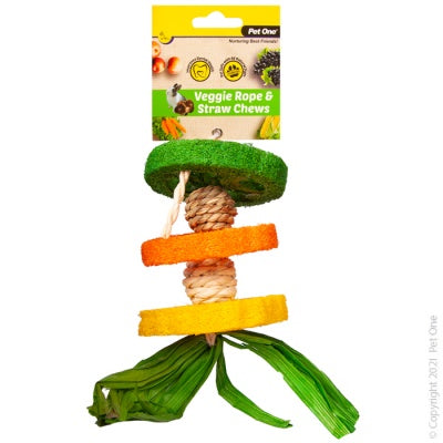 Pet One Rope & Straw Chew Hanging Hula Online Hot Sale