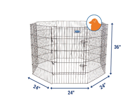 Petmate Exercise Pen with Door 90cm Discount