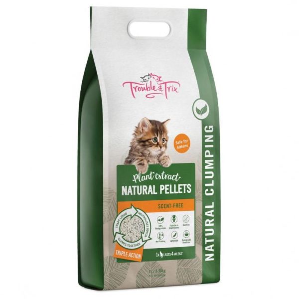 Trouble & Trix Natural Cat Litter 7L Hot on Sale