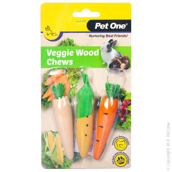 Pet One Veggie Wood Chews 3 Pack on Sale