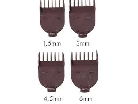 Papildomos šukos kirpimo mašinėlei OSOM Professional Hair Trimmer Comb HTCHC338, OSOMPHC338COMBS, 1,5 mm, 3 mm, 4,5 mm, 6 mm Online Hot Sale